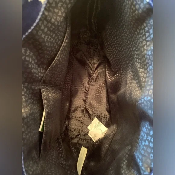 NWT Kate Spade Daycation Night Sky Bon Vinyl Blue Stars Tote Bag - Picture 6 of 6